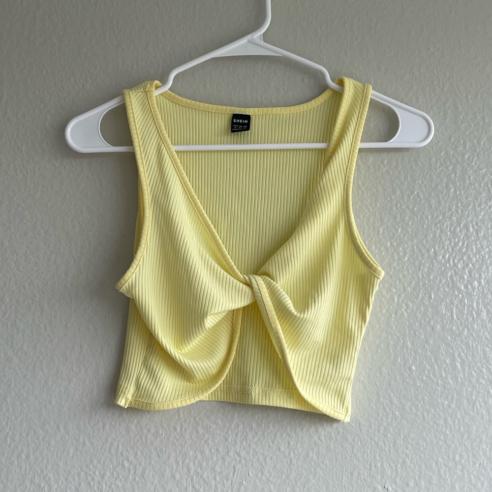 SHEIN | Yellow Crop Top | Size Small | NEW